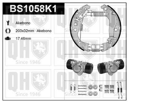 Kit ganasce freno akebono - kit,