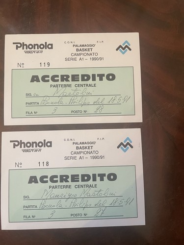 Biglietti accrediti phonola - biglietti,