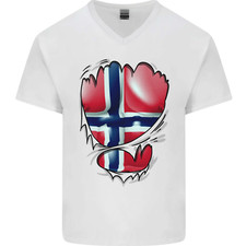 T-Shirt In Cotone V-Neck Per