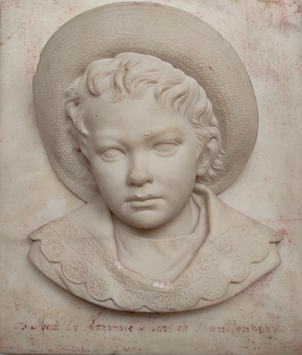 Scultura marmo giovinetto - scultura,