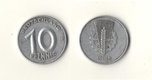 Moneta rdt pfennig - 10, 1949