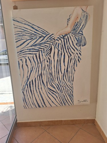 Quadro moderno dipinto mano - quadro,