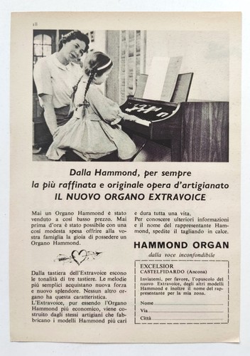 Pubblicita hammond organo - pubblicita',