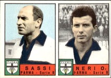 figurina calciatori panini 1963/64 new Parma Sassi Neri