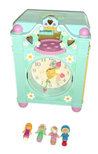 Polly Pocket Bluebird 1990 Funtime Clock orologio azzurro completo non funzionat