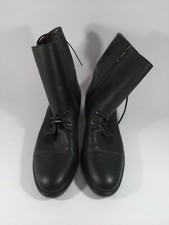 Scarpe Stivali Stivaletti Trussardi Nuove Pelle Antracite Lacci Donna N 41