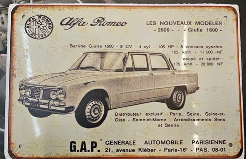 Alfa romeo giulia - romeo, targa