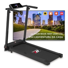 YM NEXT 2000 LOG Tapis Roulant Elettrico Pieghevole 14 km/h Compatto Salvaspazio