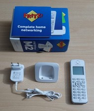FRITZ! Fon M2, Telefono Cordless Compatibile con FRITZ!Box con Base DECT, Bianco