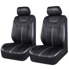 Coprisedili per Auto Universali in Pelle E Tessuto a Rete Set in Pelle Adatto pe