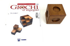 Giochi D'Ingegno in Legno Fabbri Il Cubo 7 + Libretto