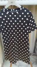 Vestito corto misto cotone - , in
