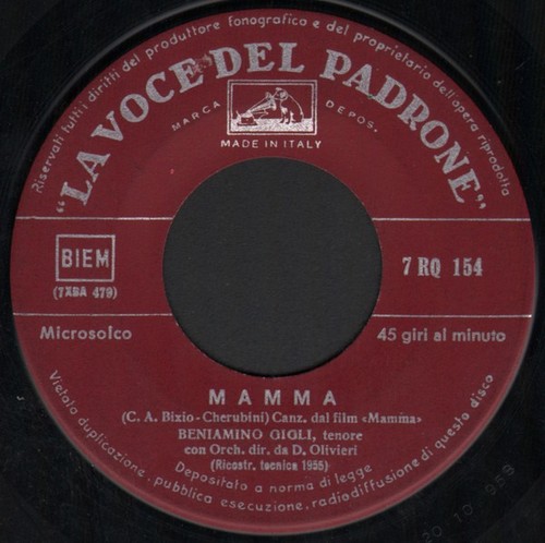 Beniamino gigli mamma se - gigli, –
