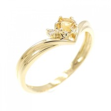 Autentico anello citrino K18YG