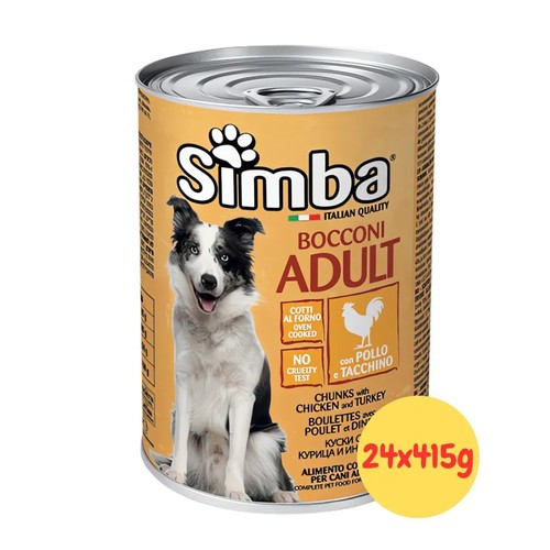 Simba umido cane adult - simba, bocconi