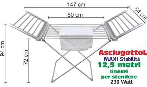 Stendino elettrico riscaldante - elettrico,