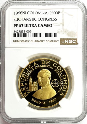 Moneta 1968 oro colombia - 1968,