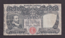 Italy, Banco di Napoli 100