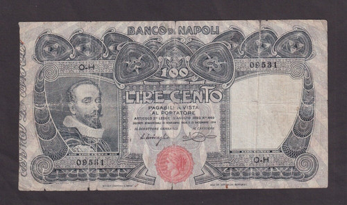 Italy banco napoli 100 - di,