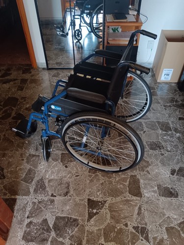 Carrozzina disabili pieghevole - disabili,