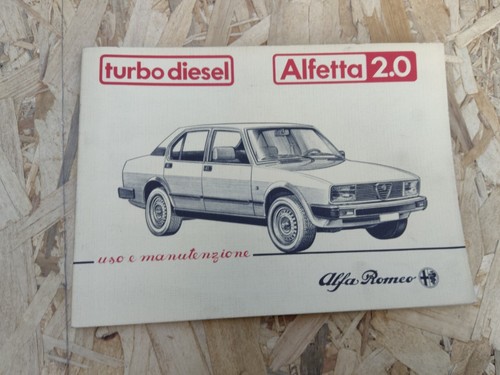 Uso manutenzione alfa - manutenzione, romeo