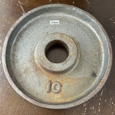 Piastra pesi olimpica Ivanko 10 libbre vintage