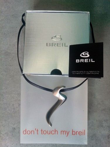 Collana breil pelle con - in,