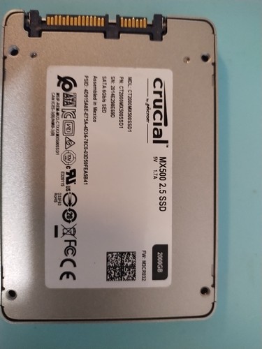 Ssd 2tb crucial mx500 5sata3 - crucial, 2.5sata3