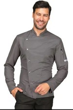 GIACCA DA LAVORO MANICA LUNGA CUOCO CHEF ISACCO CUCINA PIZZAIOLO UOMO DONNA 