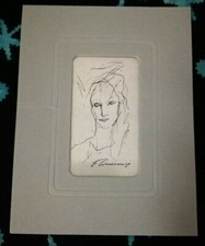 ERNESTO TRECCANI - LICIA - SERIGRAFIA SU LASTRA D'ARGENTO EDIZ. LIMITATA   5 X 9