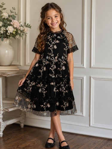 Blush angels abito nero - blush,