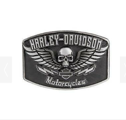Buckle harley davidson skull - buckle,