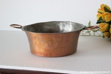 Pentola antica rame con - w-,