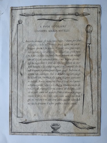 Incisione antica suoi - antica, "a