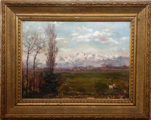 Dipinto olio tavola - tavola, xix