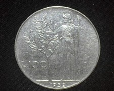 ITALY 1959-R 100 LIRE KM96.1