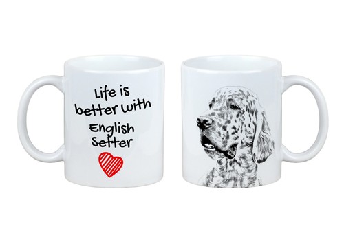 Setter inglese tazza con - , cane