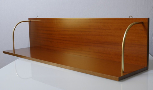 Mensola legno parete ottone - parete,
