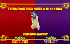 Pokemon Ecarlate Violet / Scarlet : Typhlosion Hisui Shiny 6 IV 31