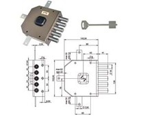 SERRATURA QUINTUPLICE DA