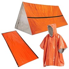 Set tenda sacco a pelo impermeabile termico essenziale per avventure all'aria ap