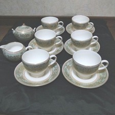 Zuccheriera Wedgwood Columbia Sage Green Cup 6 clienti dal Giappone