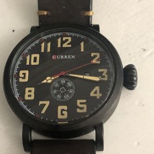 Curren Mens Watch NEW BATTERY 
