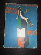 ALMANACCO ENCICLOPEDICO DEL POPOLO D'ITALIA 1926 COPERTINA MARIO SIRONI