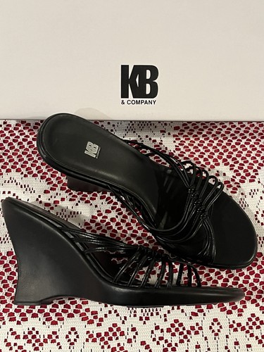 Scarpe nere con zeppa kb - nere, "kb