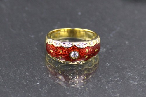 Anello con diamanti fabergé - anello,