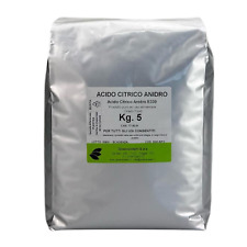 KG. 5 ACIDO CITRICO ANIDRO PURO - ANTICALCARE DISINCROSTANTE BRILLANTANTE