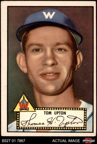 1952 topps tom upton - tom,