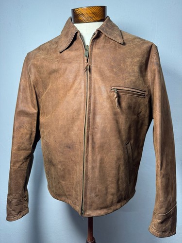 Stewart buffalo leather jacket - buffalo,