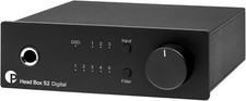Pro-Ject Head Box S2 Amplificatore per Cuffie Digitale con Convertitore D/A Nero